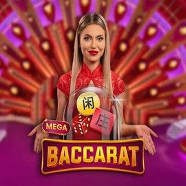 Official Live Casino logo: Mega Baccarat by Pragmatic Play at Ritzo Casino